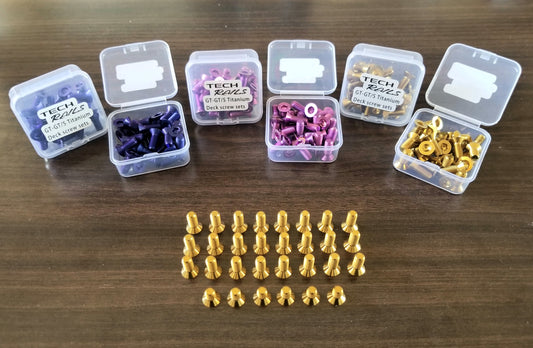 GT titanium deck screw set!